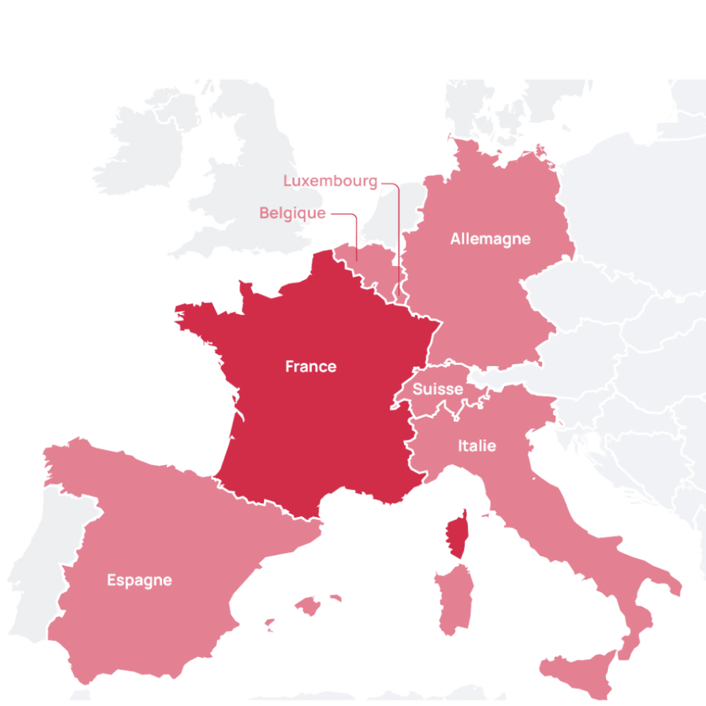 Image carte Trajet International - Brianto VTC